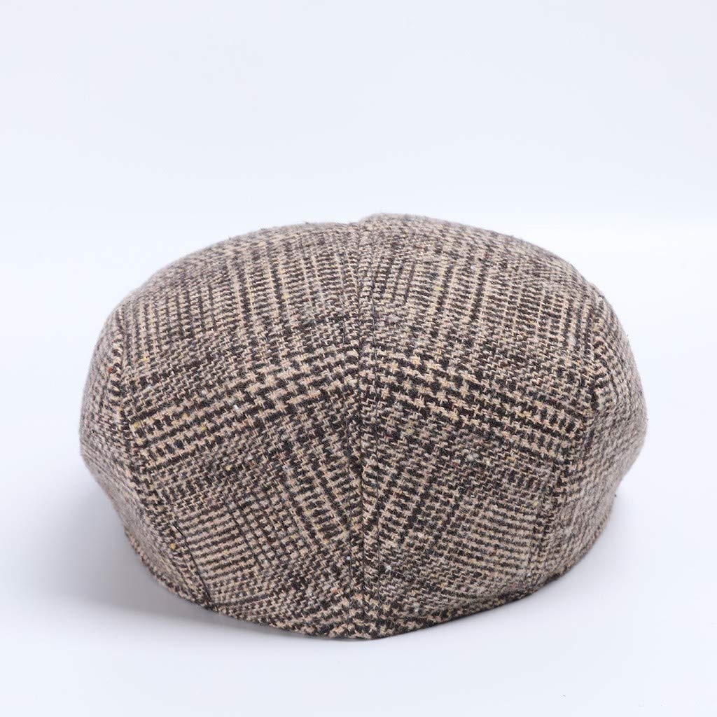 Zimowa Ciepła Czapka Komfortowe Czapki Zimowe Męskie Oddychające Damskie Houndstooth Retro Ciepły Beret Casual Czapki Z Daszkiem Czapki Dziecięce Chłopięce/a/One Size