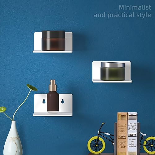 Miniatura 2 de Estantes de pared adhesivos de acrílico, mini estantes flotantes, estantes de exhibición de acrílico, repisas para figuras pop, plantas, foto de