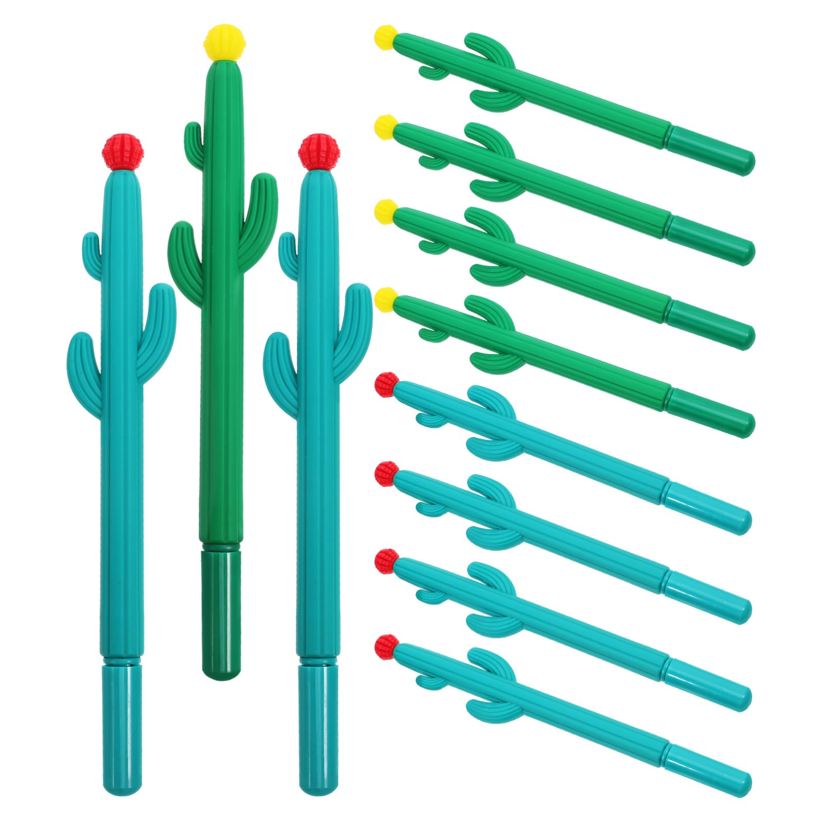 VILLCASE 4 Ensembles Stylo Gel Cactus Stylos En Vrac Stylos À Encre Noire Gel Noirs Rétractables Pailletés Pastel Roller Cactus De Silice 20 Pièces * 4