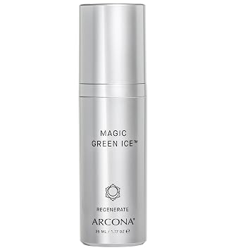 ARCONA Magic Green Ice for Aging Skin - Glycerin, Meadowfoam Seed Oil, Aloe, Lavender, Crocus Chrysanthus Bulb Extract 1.17 oz. Made In The USA