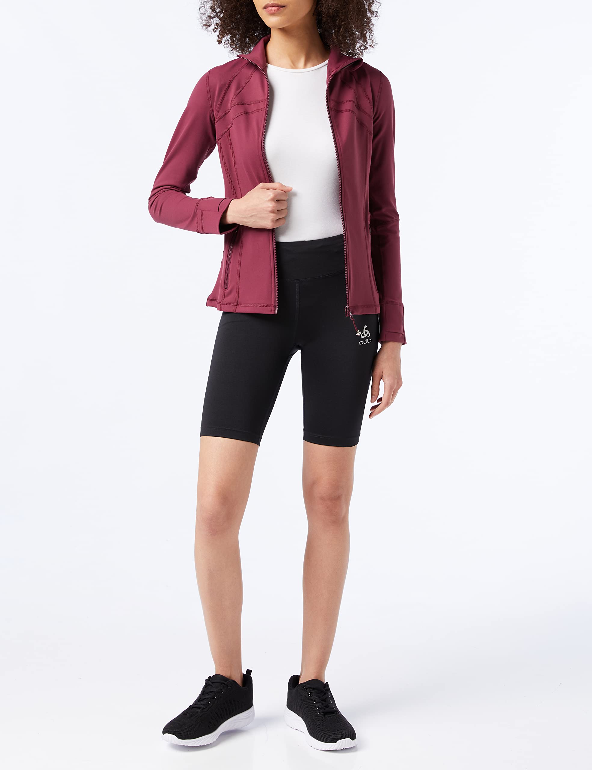 Odlo Laufhose Damen Kurz Essential I Laufshort I Sporthose Kurze Lauftights I Damen