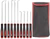 Hook and Pick Set for Automotive, 10 Pcs Lock Picking Tool Set Oil Seal Precision Puller with Long Handle for Auto O-Ring, Seal and Gasket Removal