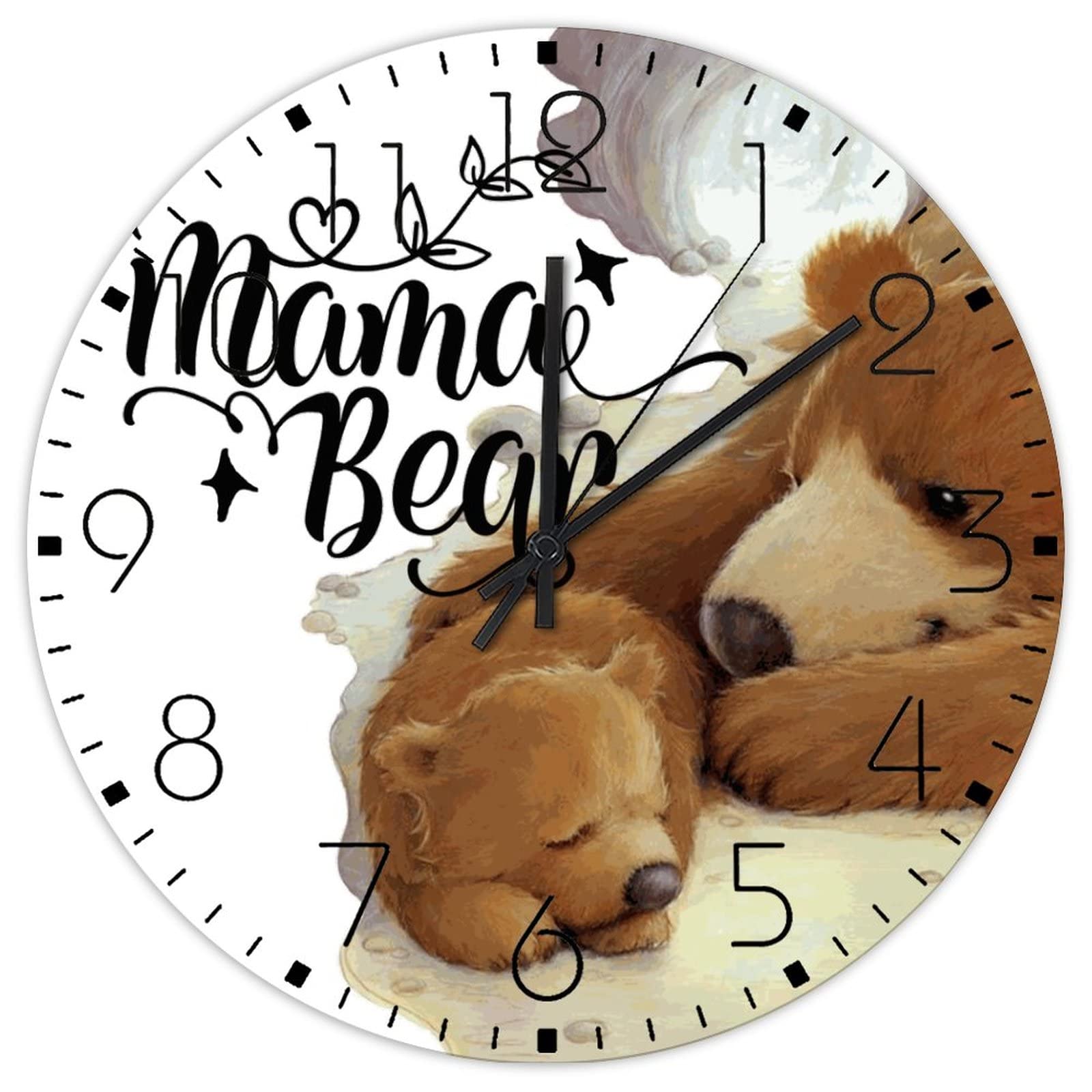 Horloge murale en bois pour salle de bain : lisible et rustique