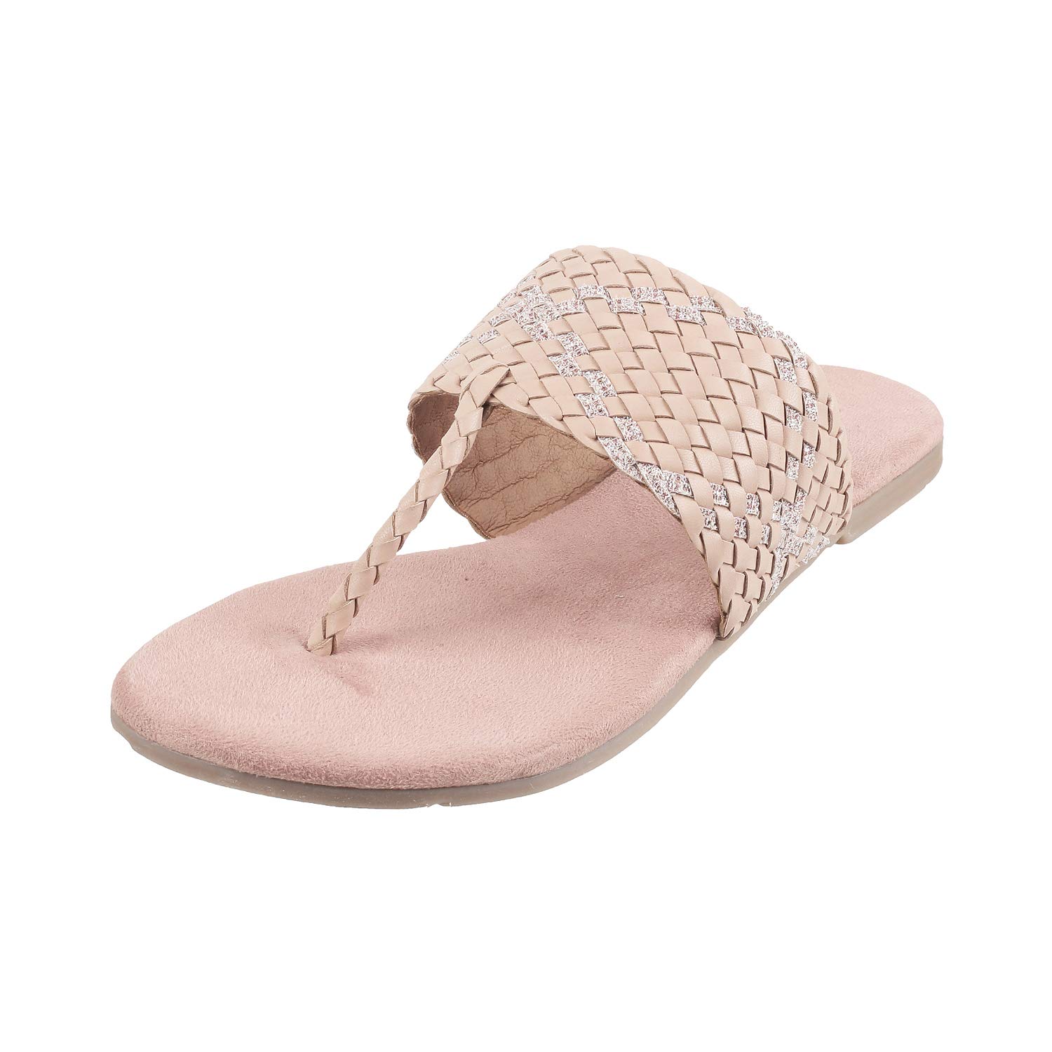 Mochi Womens Chikoo Kolhapuri Inspired Faux Leather Flat Fashion Sandals UK/5 EU/38 (32-1231) (B08QN8KHYN) Amazon Price History, Amazon Price Tracker