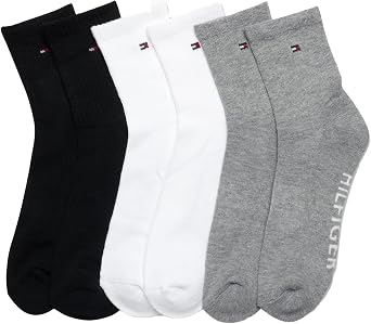 Tommy Hilfiger Men's Cushion High Quarter Socks