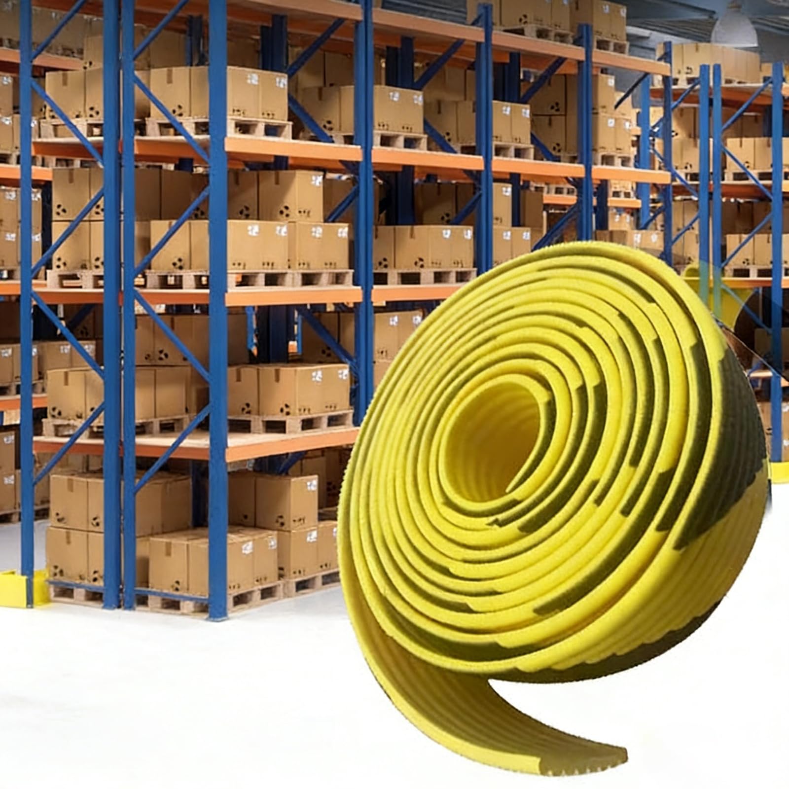 Amarillo Y Negro Protector Espuma,Amarillo Y Negro Topes Autoadhesivos De Caucho Nbr,Resistente Al Desgarro,para ProteccióN De Bordes Almacenes Y Muebles,5m