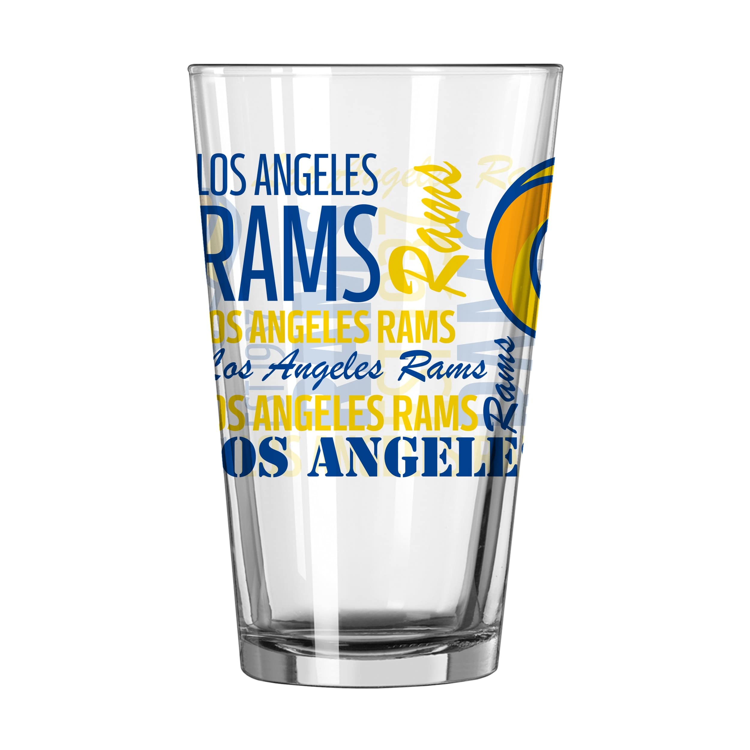 logobrands Los Angeles Rams 16oz. Team Spirit Pint Glass