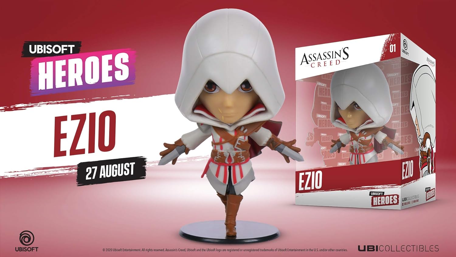 Davant view of the Ezio Chibi Figurine