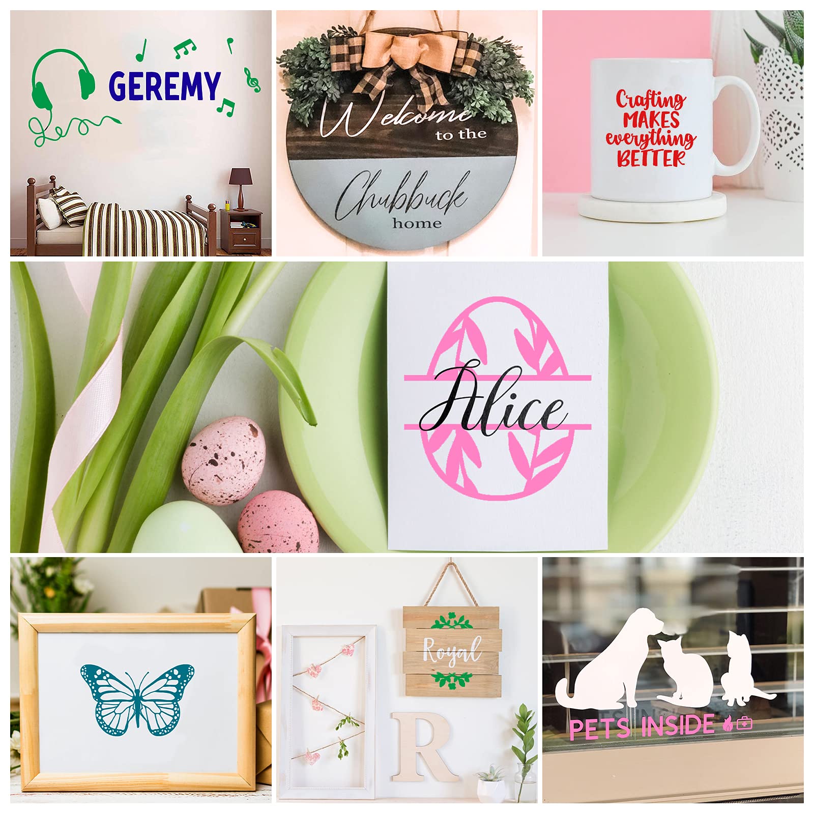 YRYM HT Permanent Adhesive Vinyl Rolls 12" x 5ft Matte Black Adhesive