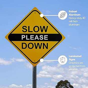 slow ロードサイン Traffic Sign - SLOW - 3 Sizes I Safety Supply Warehouse