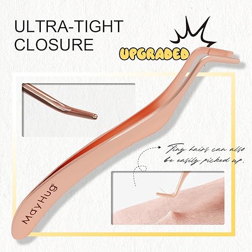 Miniatura 2 de Pinzas de pestañas de bricolaje, herramienta aplicadora de pestañas, pinzas profesionales para una fácil aplicación y extracción, pinzas aplicadoras