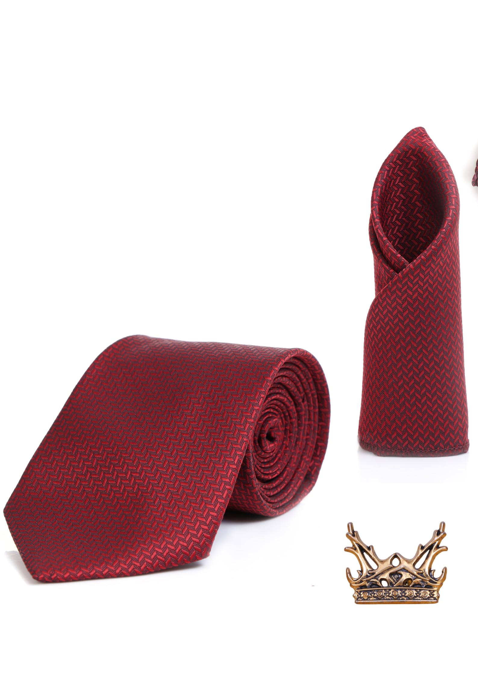 random stripe Premium Men’s Necktie & Pocket Square Combo – Elegant Formal Tie Set for Office, Wedding & Party Set-picture-31