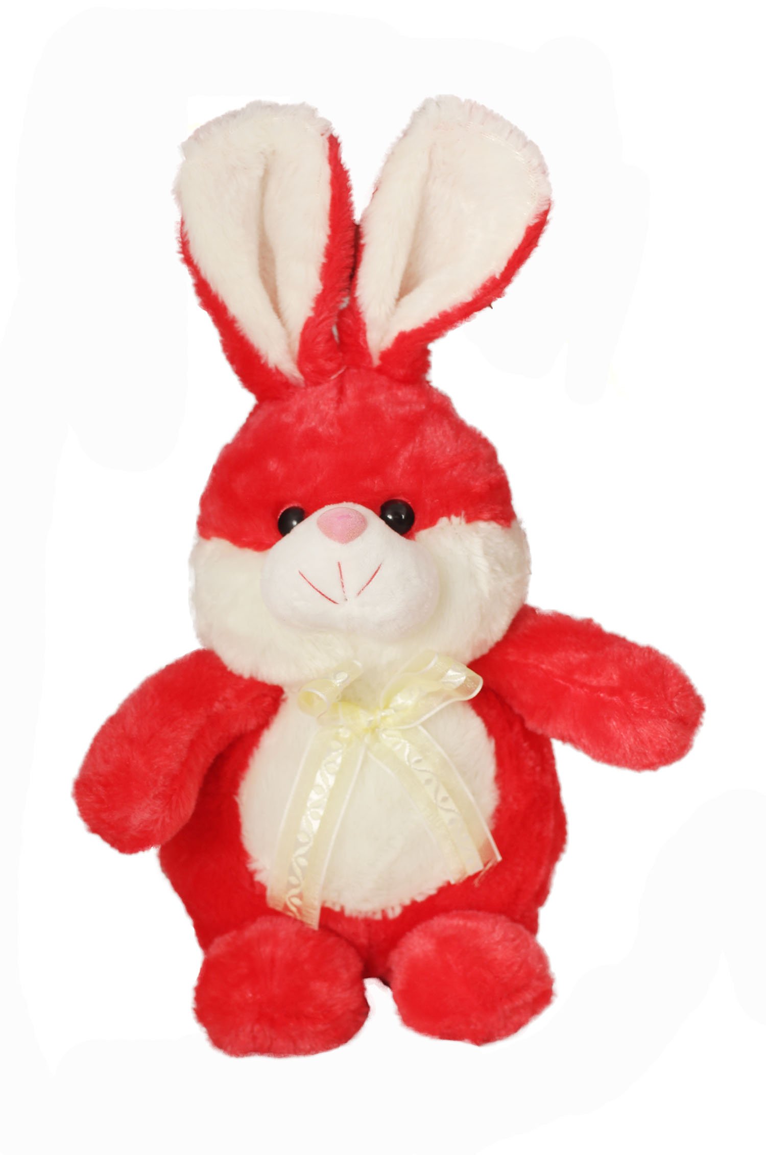 Tickles Red Soft Cuddly Rabbit Stuffed Soft Plush Animal Toy (Color:Red Size:22cm)