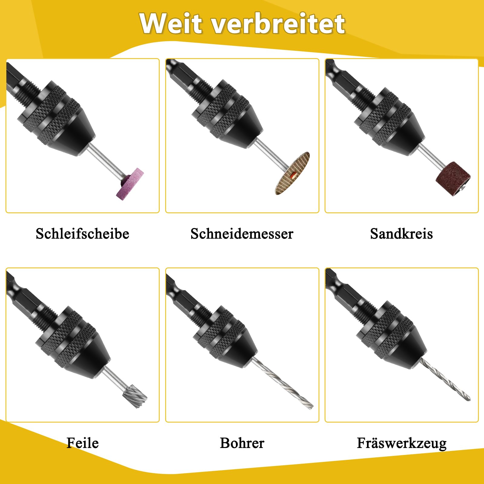 Fixinus 2 stuks boorkopadapter - 1/4 inch zeskantschacht booradapter Fixinus 2 stuks boorkopadapter - 1/4 inch zeskantschacht booradapter