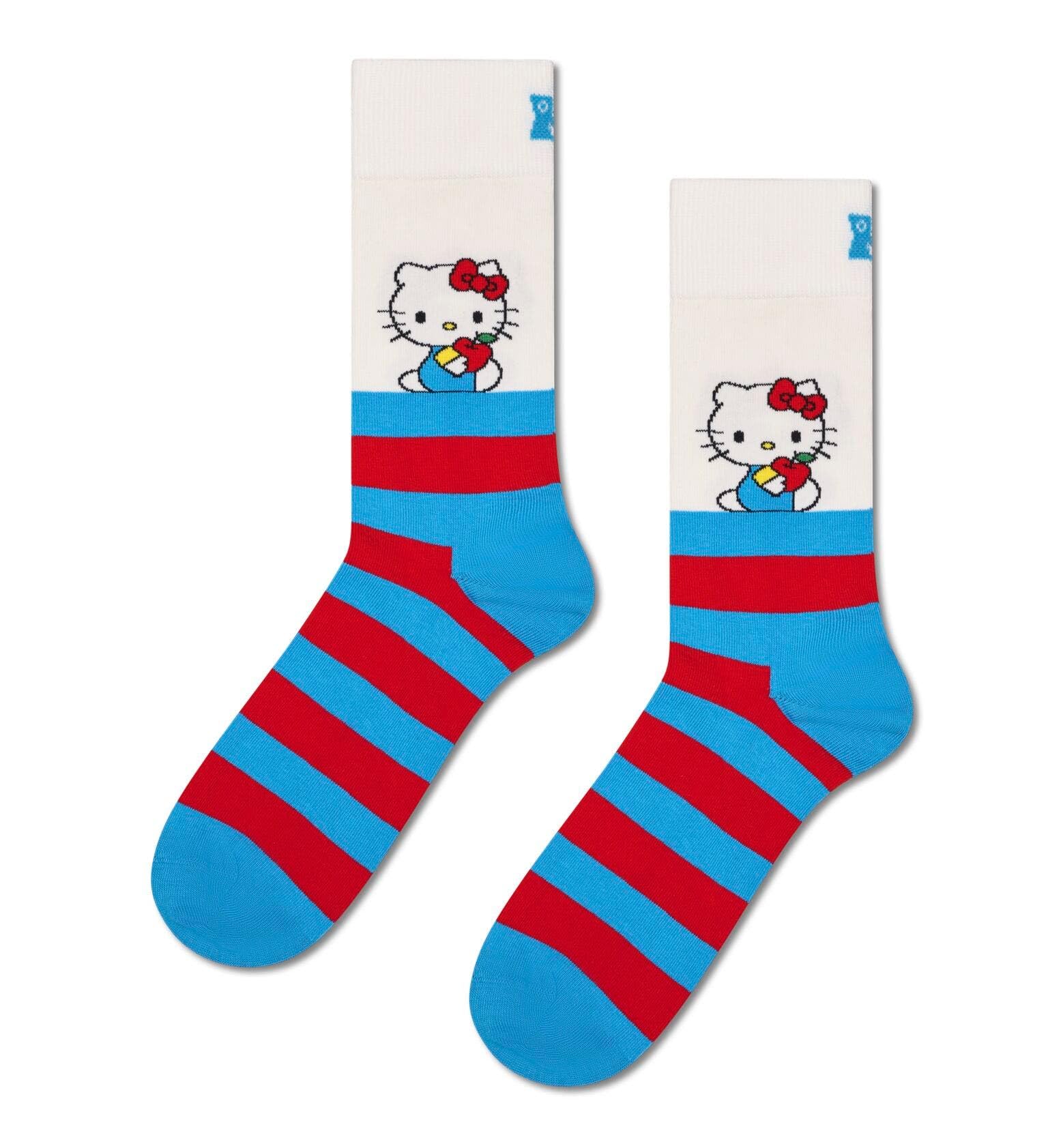 Happy Socks Hello Kitty Socken – Bunte Baumwollsocken mit Hello Kitty-Motiven, 36-40 & 41-46
