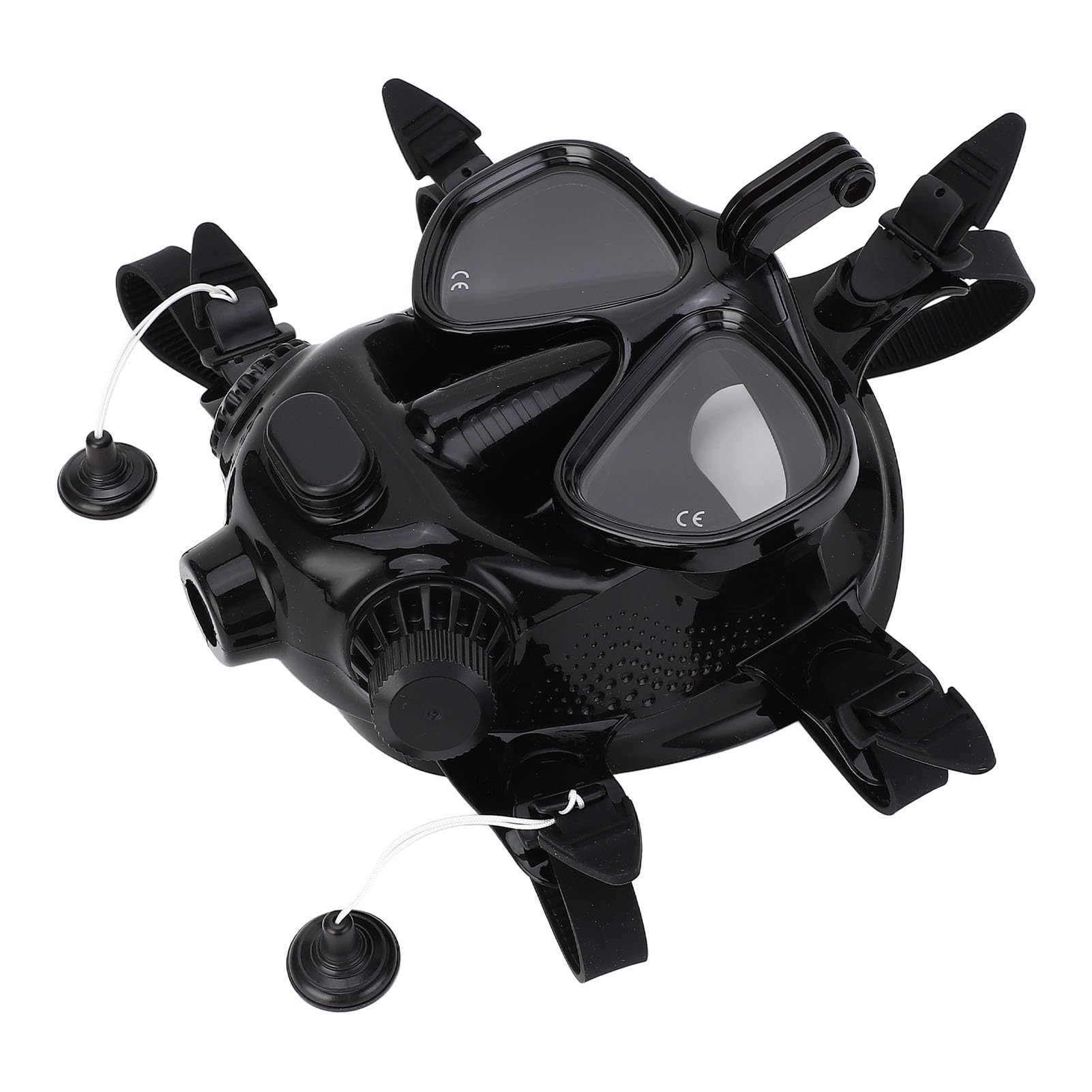 Gafas de Snorkel de Cara Completa Antivaho, Gafas de Buceo a Prueba de Fugas con Soporte para Cámara para Buceo, Vista Panorámica de 180° con Material de Silicona para