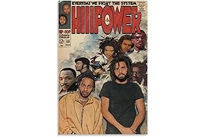 J Cole Hip-Hop Comic Canvas Wall Art
