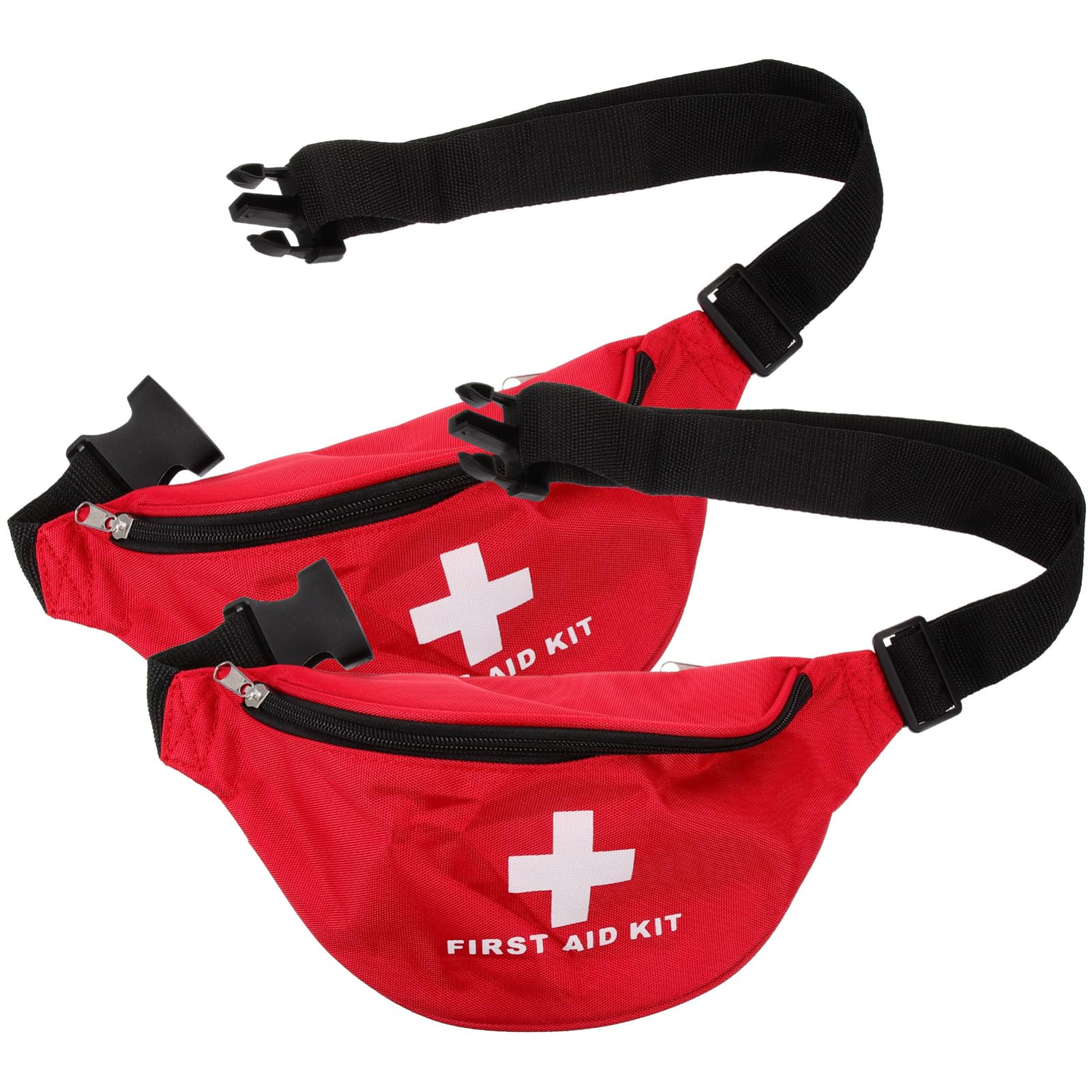 ibasenice 5 Set Sacca Di Pronto Soccorso Borsa Di Emergenza Dell'auto Borsa Per Attrezzature Mediche Borsa Medica Vuota Borsa Di Emergenza Vuota Tela Di Nylon Rosso 2 Pezzi*5