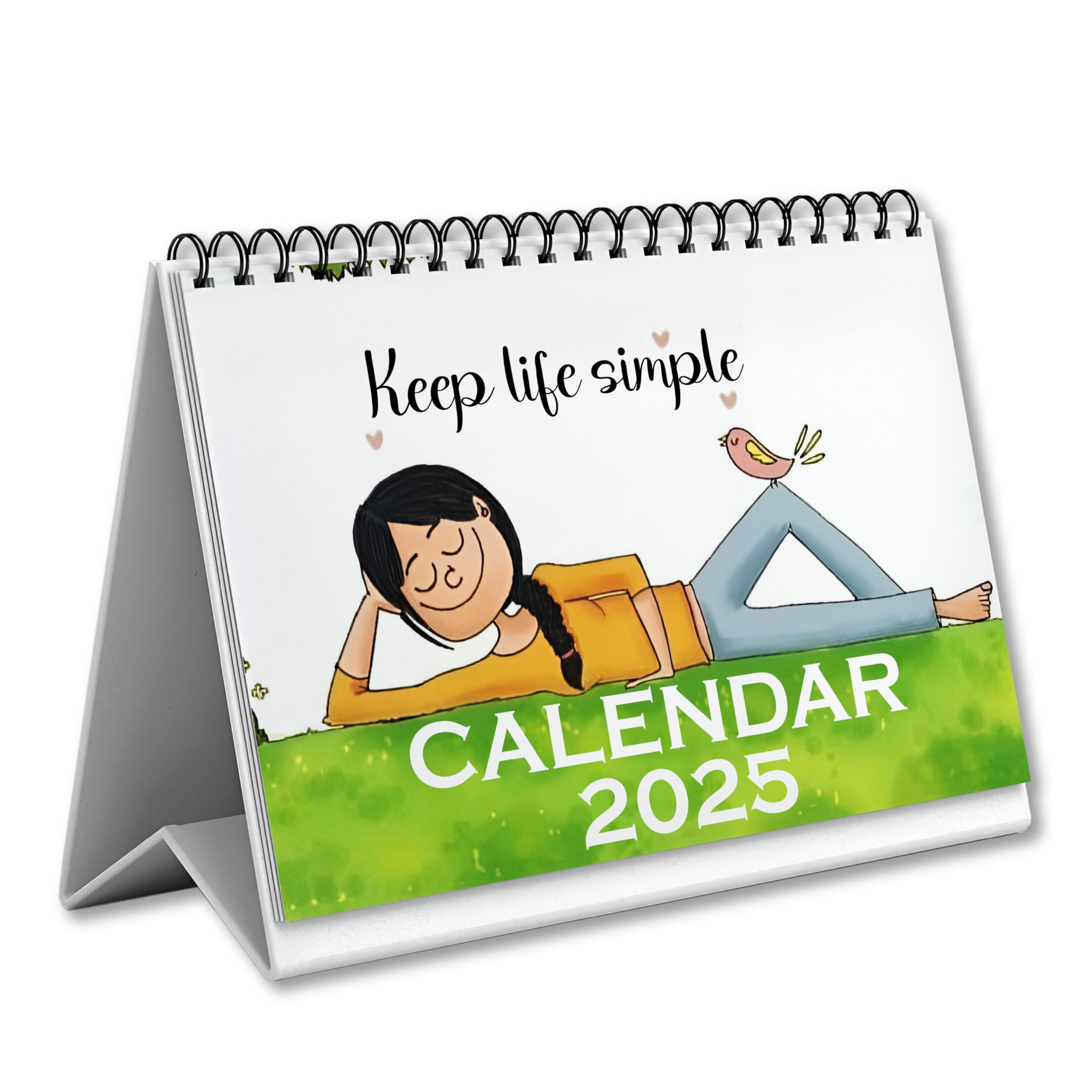 Desk Calendar 2025 With Inspirational Quotes & Holidays | Table calender 2025 Planner and Organizer | A5 Size for Home and Office Desktop (Motivational Quotes)