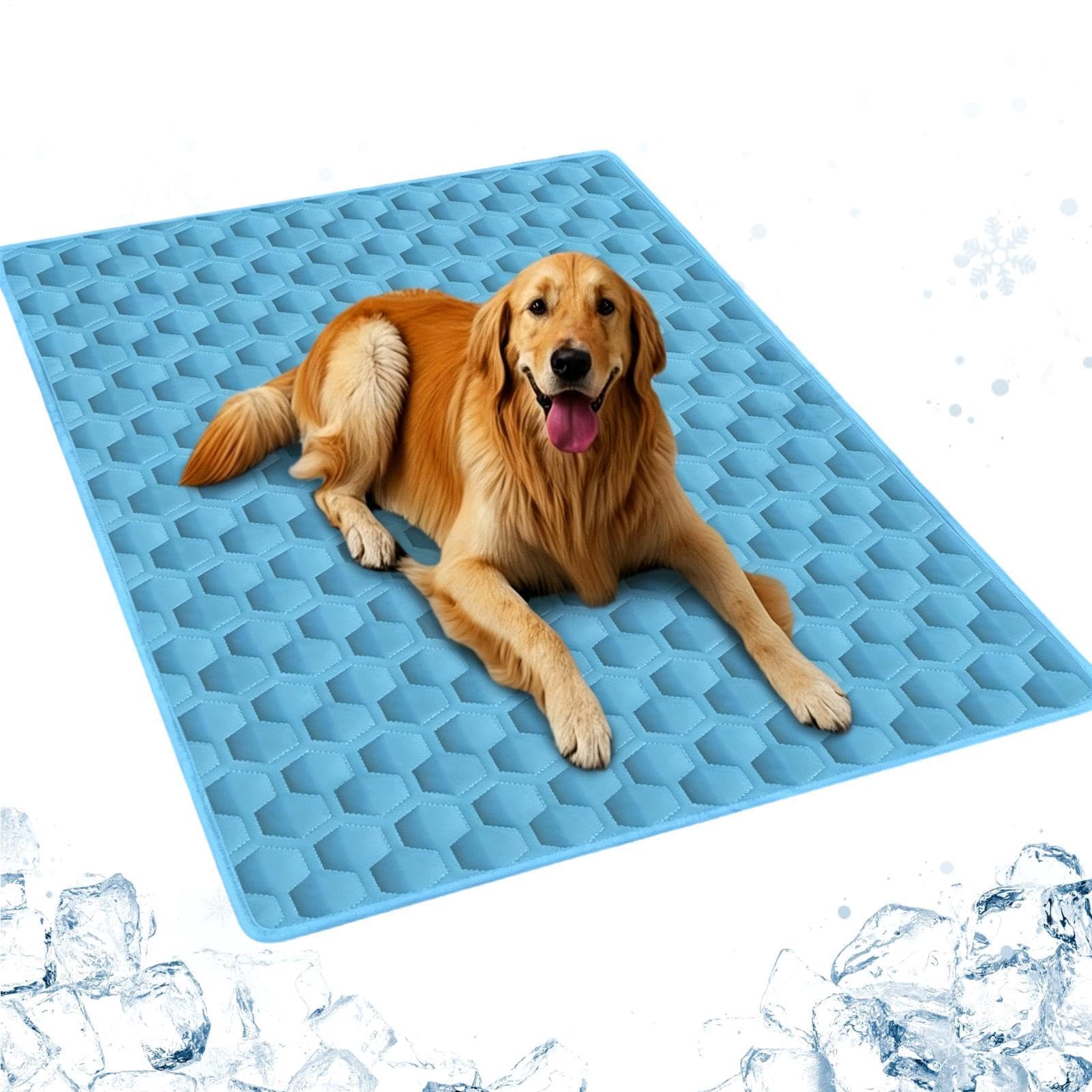 Generico Tappetino Rinfrescante Cane,Cuscino Antiscivolo Estate Calda,Tappetino Rinfrescante Per Cani Da Interno | Adatto A Razze Piccole, Medie, Grandi, Riposo, Campeggio, Viaggio, Rifugi, Canile