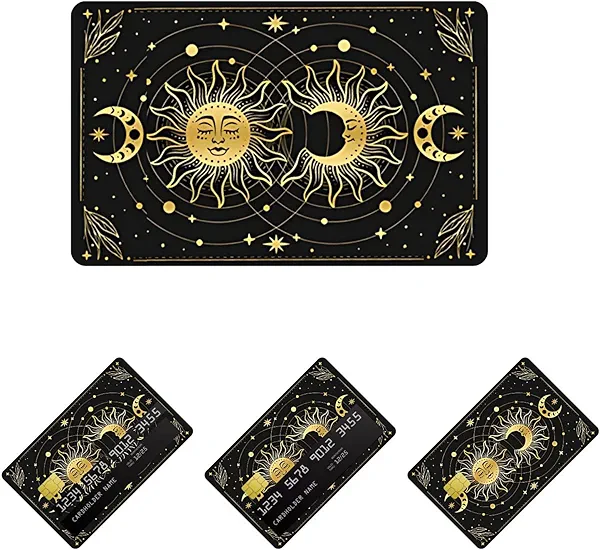 4-Pack Credit & Debit Card Stickers – Waterproof Matte Card Skins & Covers for Credit, Debit, ATM & Transit Cards – Chip & Full Cover Options – Universal Fit Card Decals(I)