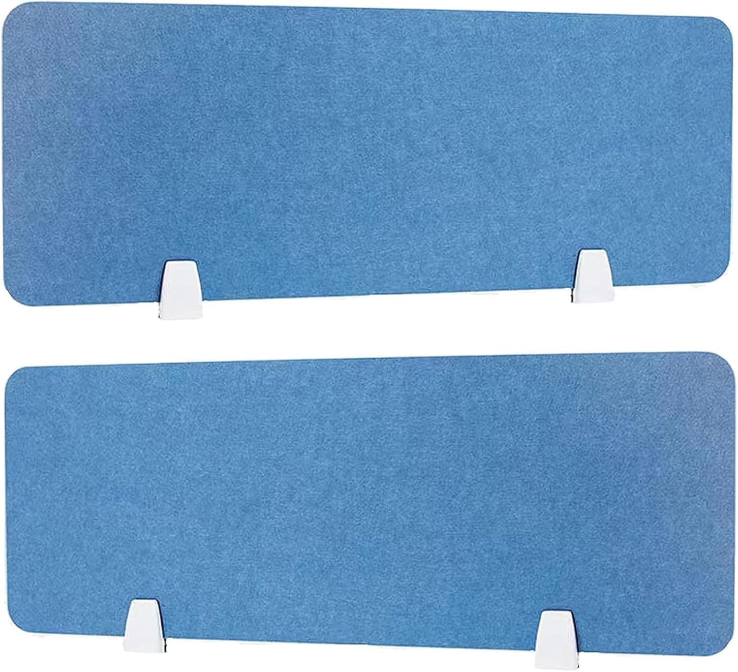 Paquete de 2 divisores acústicos de escritorio independientes de fieltro para habitación, particiones de oficina insonorizadas, pantallas de mesa reductoras de ruido para aula y espacio de trabajo en