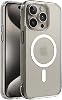 Compatible with MagSafe for Minesque iPhone 15 Pro Max SuperMatt Series Back Fingerprint Proof Rigid Matte Polycarbonate Edges Premium Clear Case Cover with Tpu Silicone Metal Key (Magnetic, 15 Pro Max)