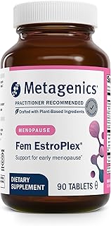 Metagenics Fem Estroplex - Early Menopause Support Formula - with Dandelion Root, Valerian Root, Stinging Nettle, Chasteberry, Motherwort & More - Non-GMO, Gluten Free & Vegetarian - 90 Tablets