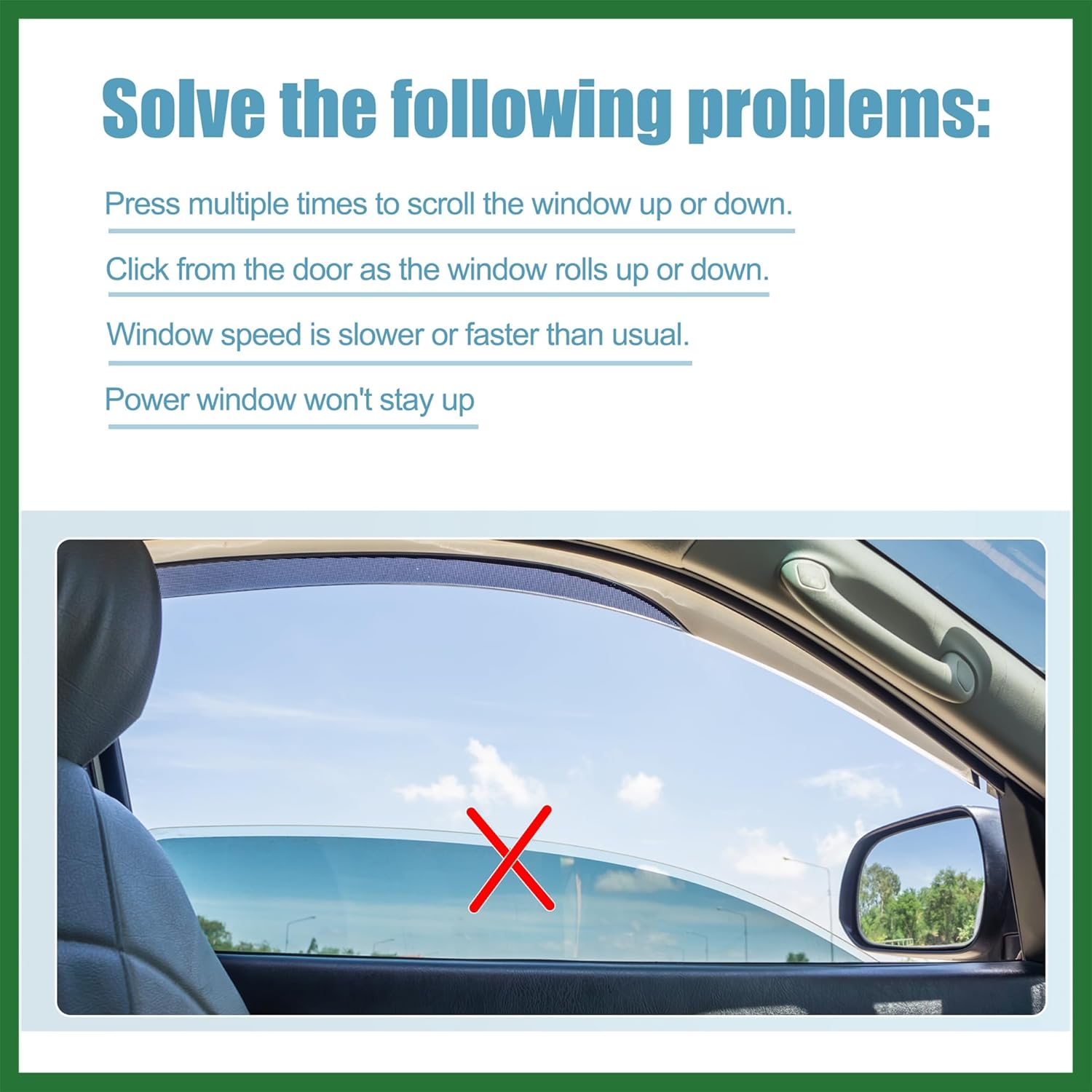 Motoforti Front Right Passenger Side Power Window Lift Motor Fit for Land Rover Discovery - Pack of 1 Black Long-lasting