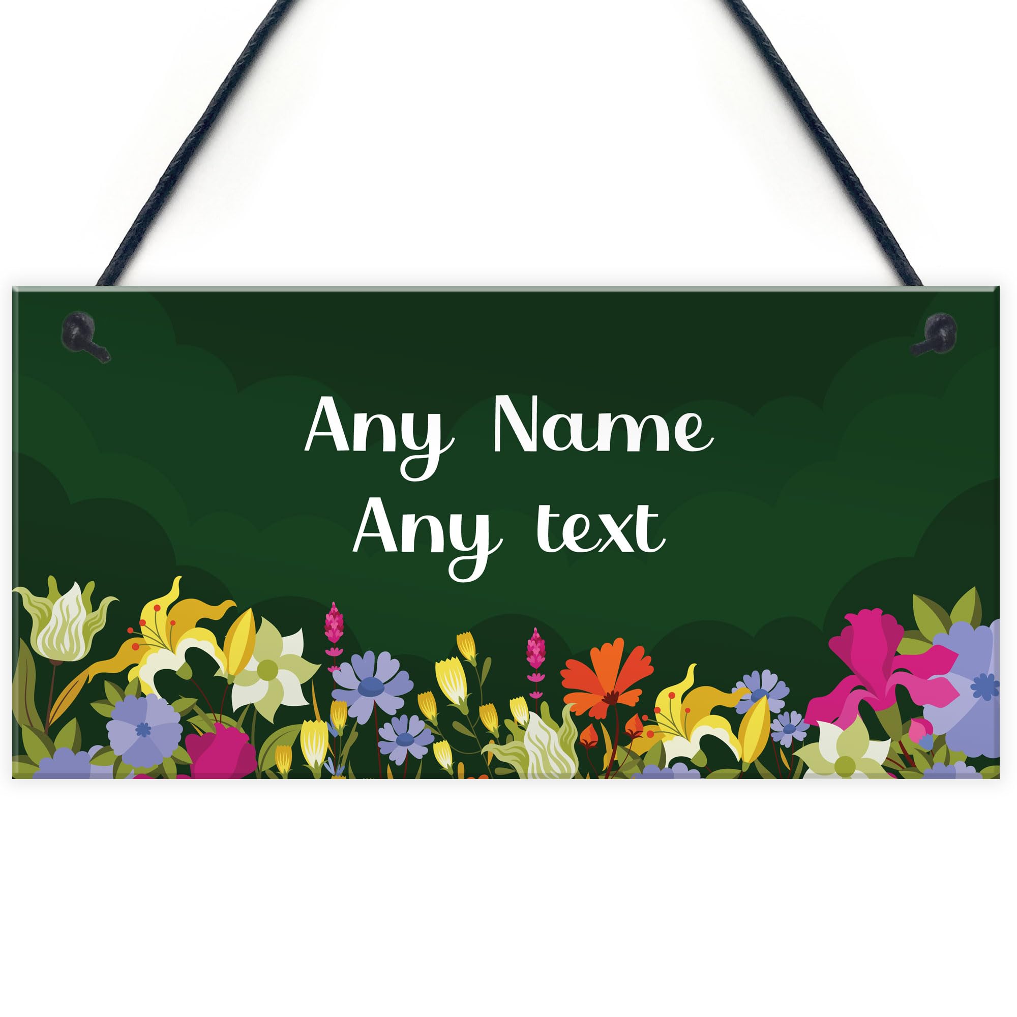 Red Ocean Personalised Garden Signs and Plaques for Outside Garden Signs Welcome Sign Door Hanging Wall Sign Yard Signs Gardening Gifts Summerhouse Sign