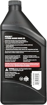 Mercury 10W-30 4-Stroke Mineral Marine Engine Oil, 1 Quart - 8M0078625
