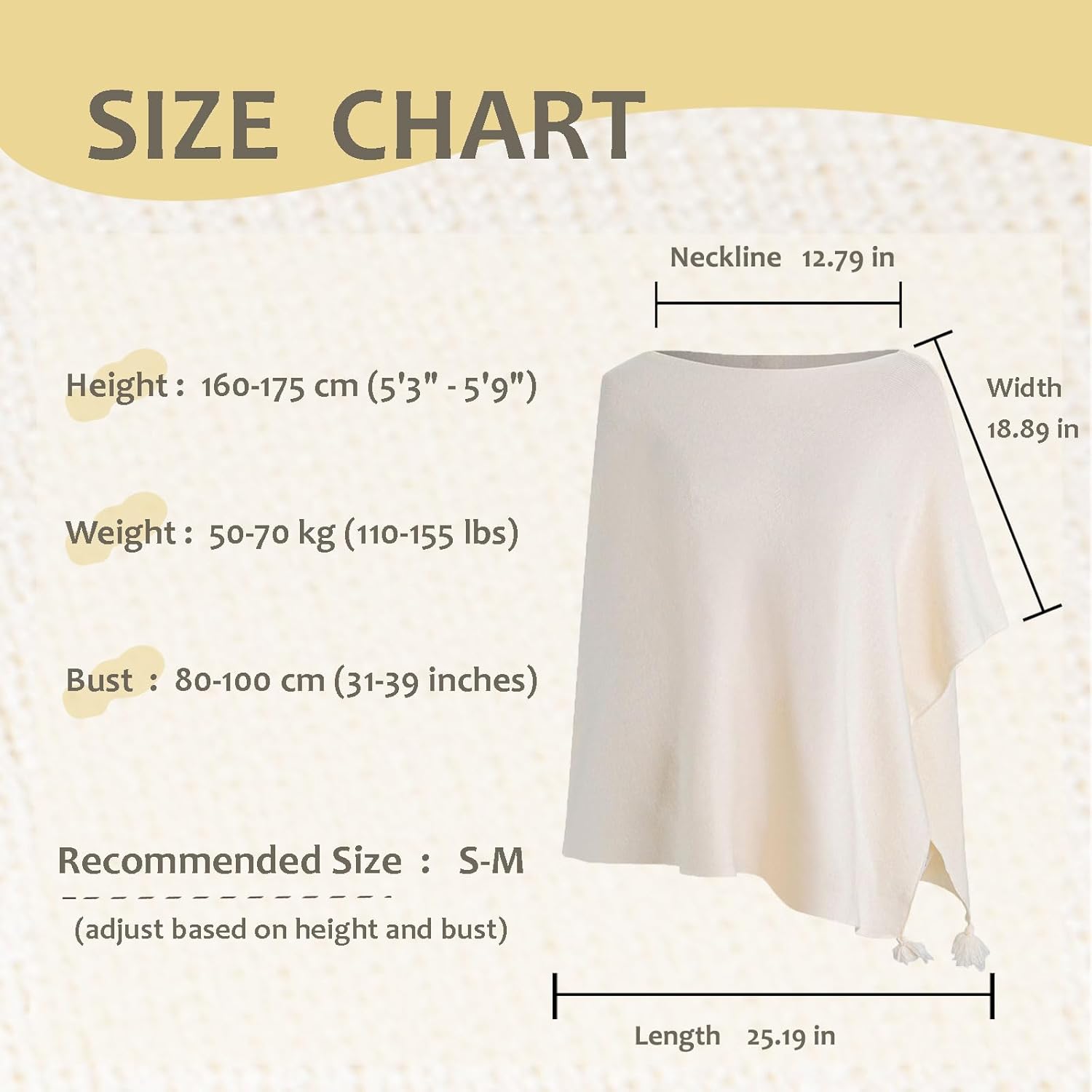 MissShortair Shawl Wraps Shrugs for Women Summer Lightweight Knit Ponchos Sweater Wrap Pullover Soft White Shawls Dressy - Image 3