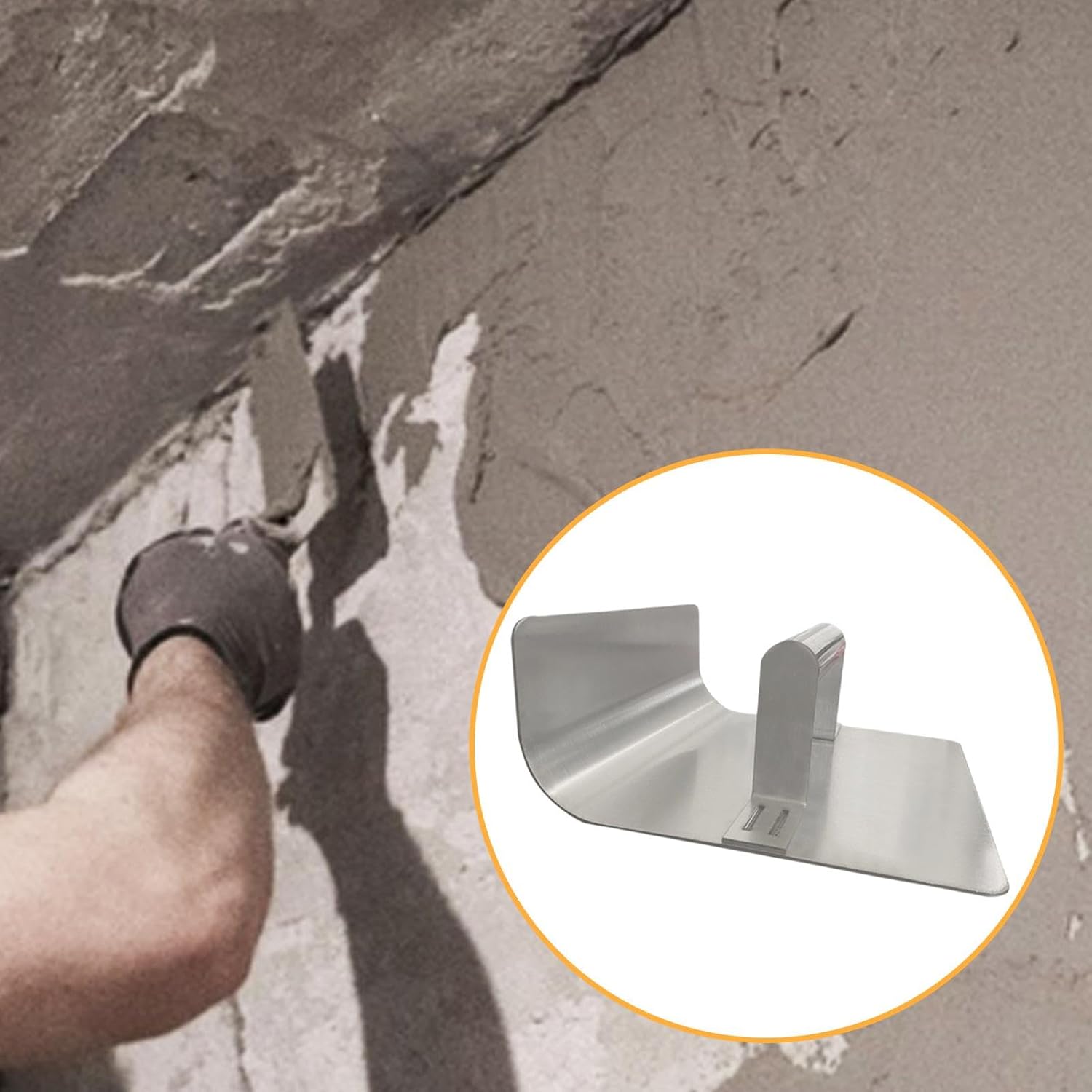 Baoblaze Drywall Corner Finishing Tool Multipurpose Ergonomical Design Professional for Wall Repair Rust Resistant High Strength, Style C