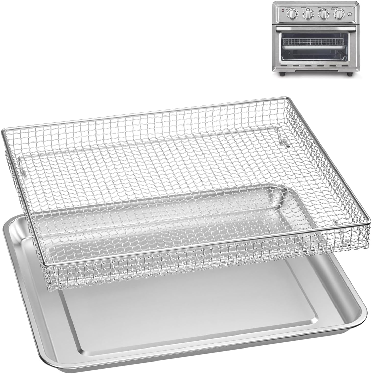 Stainless Steel Baking Tray Pan Compatible with Cuisinart