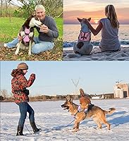 Vista 6 de Arnés para perro de servicio, arnés sin tirones con asa ajustable reflectante para perro en chaleco de entrenamiento, fácil control para razas