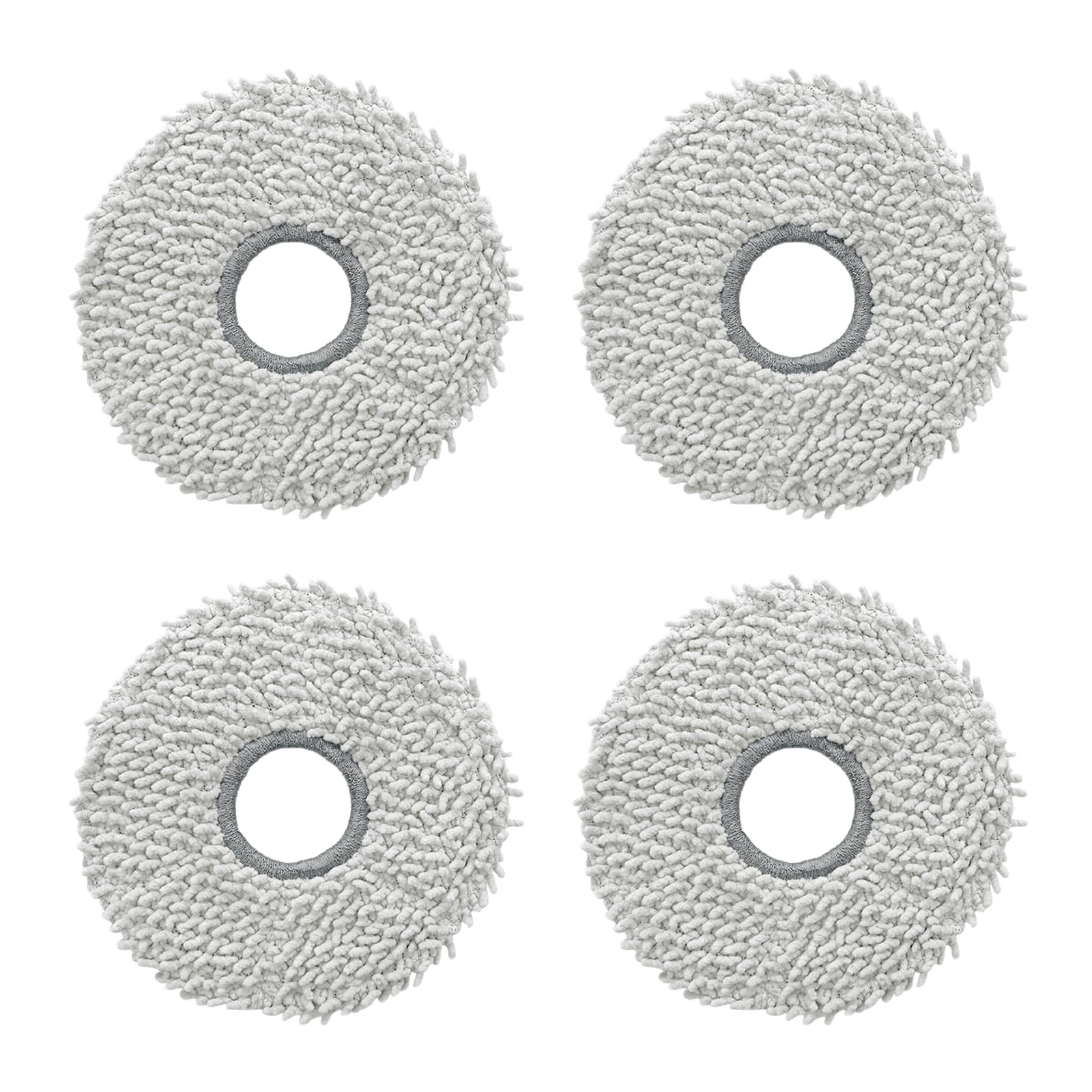 Spare Mop Replacement for Dreame L10 L20 L30 L40 X30 X40 X50 Ultra/ L10S Pro/ L10S Ultra/ L10S Pro Ultra/ L10 Prime, for Roborock Qrevo Serie/Saros 10R/ Saros Z70, for Mova E30 P50 Ultra (4Pack)