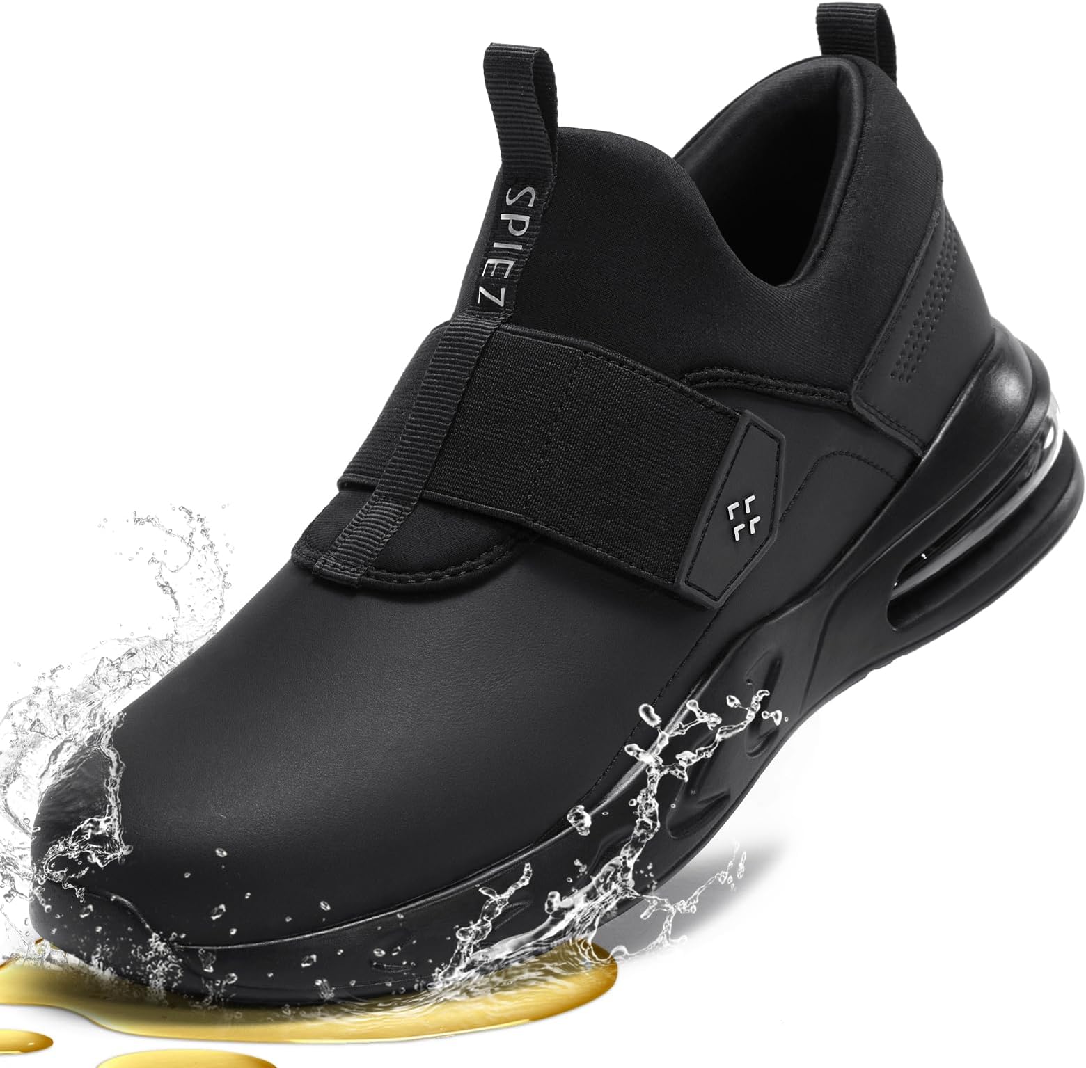 Waterproof Slip-Resistant Work Shoes for Men Women, Non-Slip Oil-Resistant Slip-On Sneakers for Kitchen, Hospital, Nurse, Chef, Food Service,Hombre Zapatos de Trabajo,US 4.5-13.5