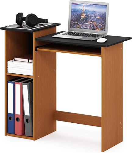 Miniatura 4 de Furinno Econ - Escritorio multiusos para computadora, color cereza claro/negro cereza claro/ negro,Espresso,Roble