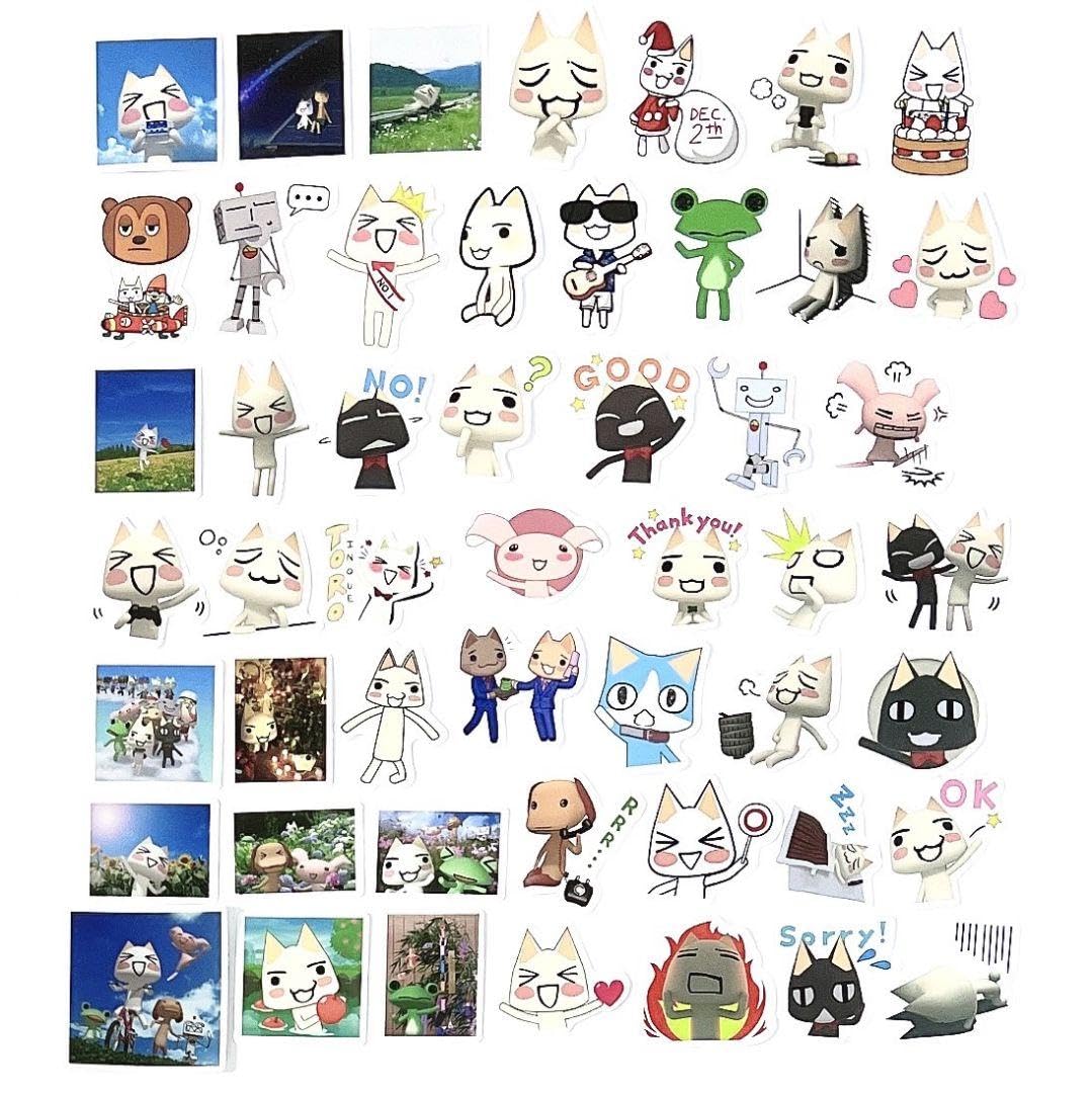 Amazon.co.jp: ? どこでもいっしょ トロと休日 ネコ 防水 ステッカー