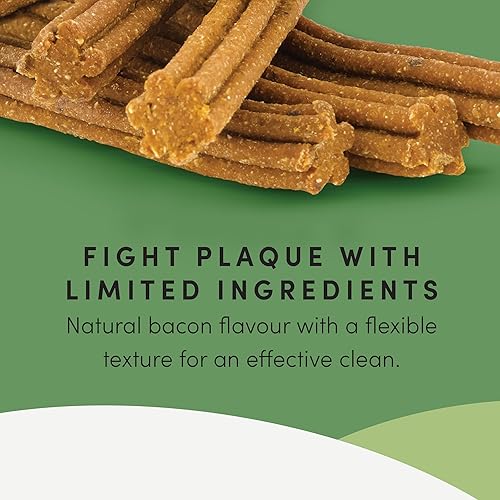 Miniatura 4 de Crumps' Naturals Golosinas dentales para perros de tocino (10 unidades), 7"
