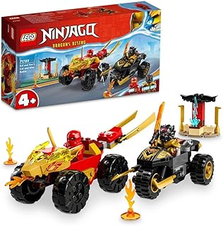 LEGO NINJAGO Kai and Ras's Car and Bike Battle Toys 71789