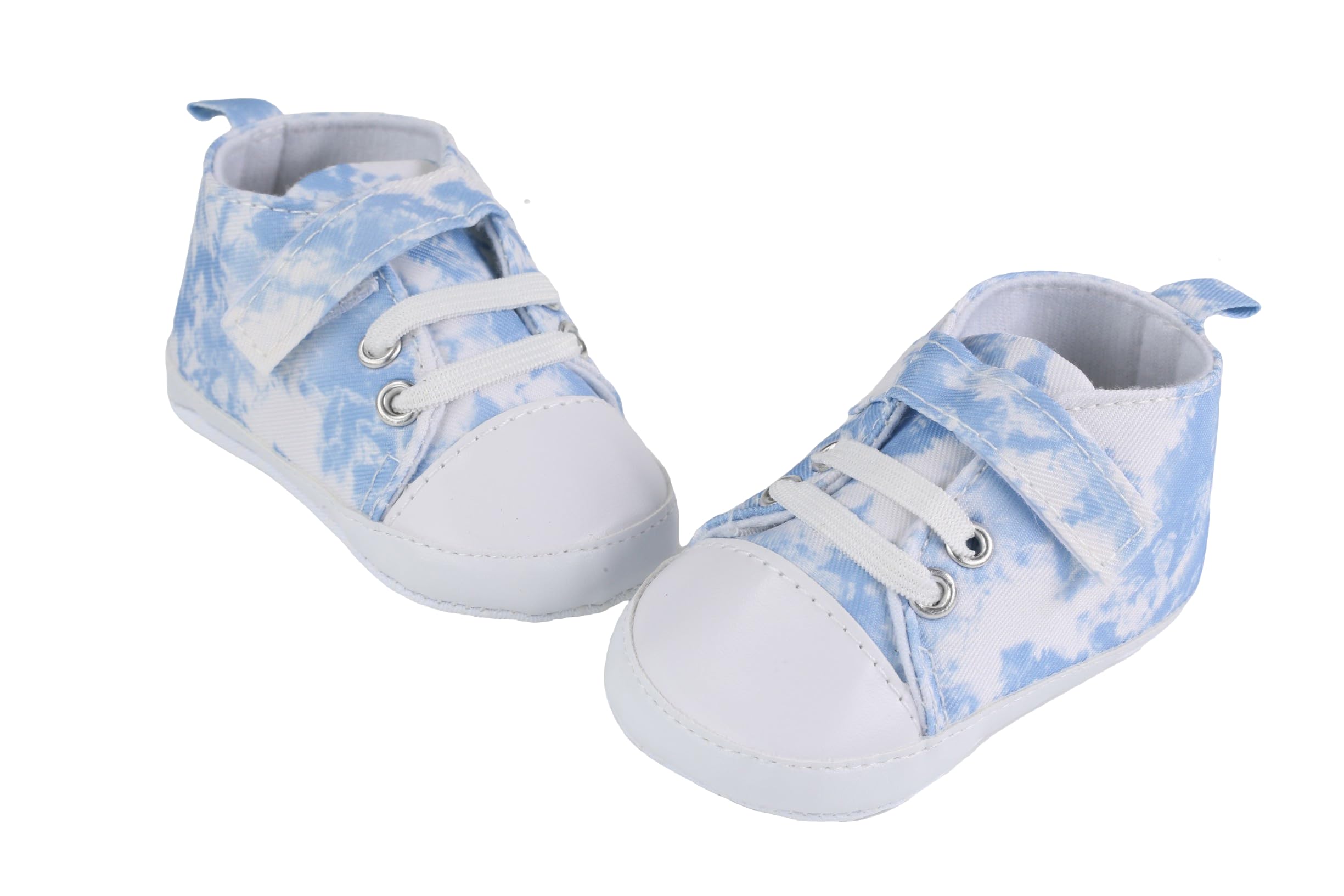 lillypupp Soft Cotton Canvas Baby Shoes for boy Girl. Unisex Anti Slip Skid Walking Sneakers for Newborn Infant for 0-3 3-6 6-9 9-12 Months. Sky Blue-picture-32