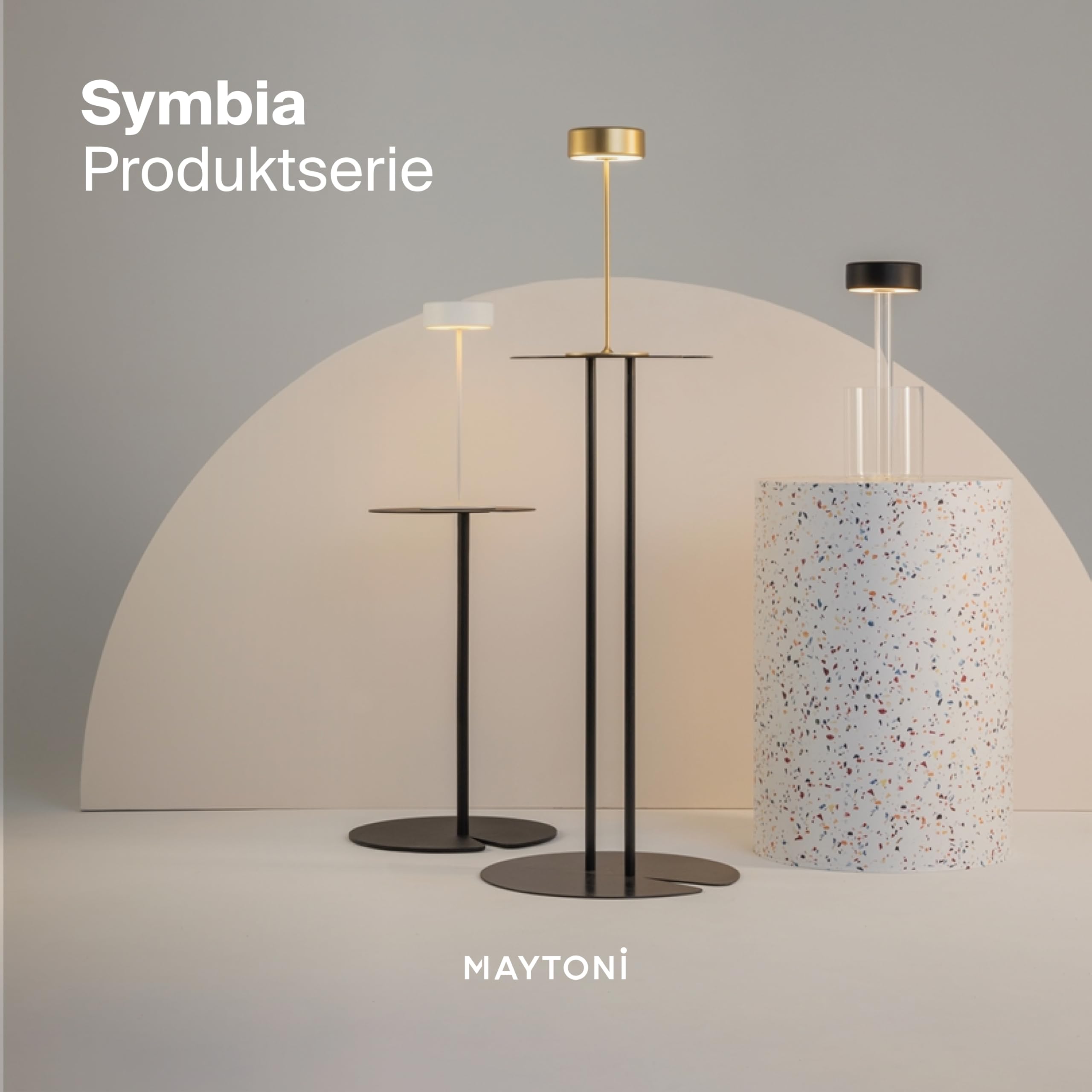 Maytoni Akku-Tischleuchte Symbia Glas Weiß, LED 3W dimmbar, 3 Farbtemperaturen 2200K 3000K 4000K, kabellos, IP20, Tischlampe Restaurant Terrasse, 2 in 1 Vase und Lampe, Touch Bedienung