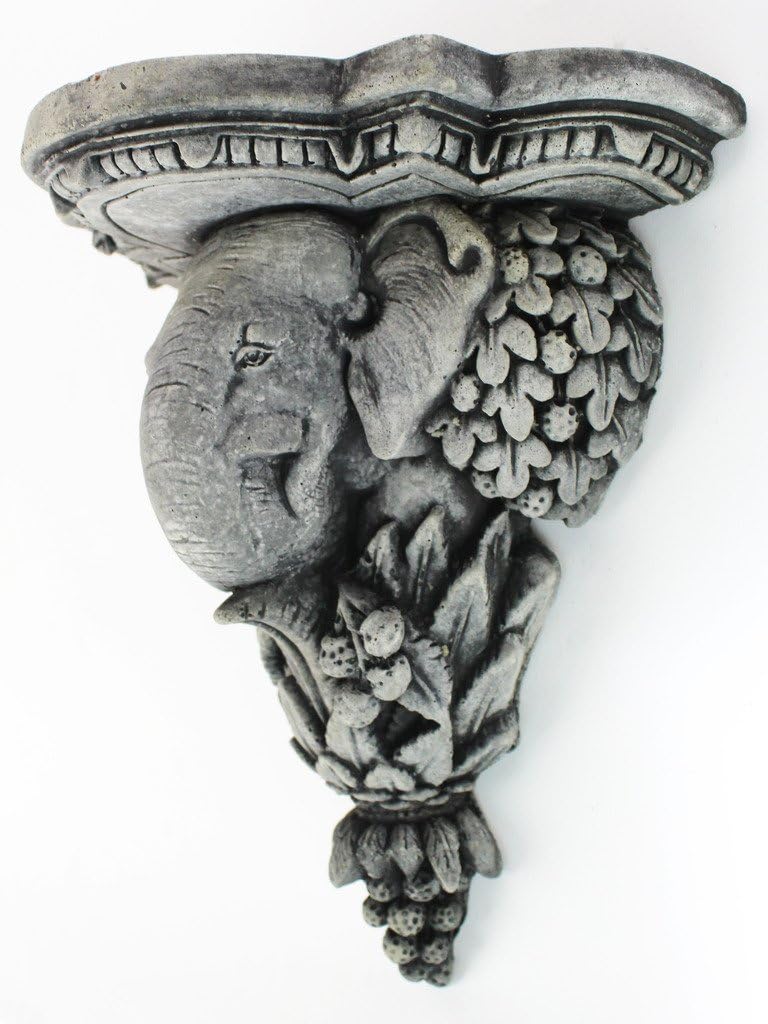 Ganesha Corbel Concrete Garden Wall Plaque Cement Outdoor Ganesha Sculpture