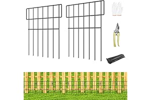 25 Panels Animal Barrier Fence, 27 Ft Dig Guards