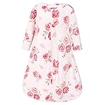 Hudson Baby Unisex Baby Plush Sleeping Bag, Sack, Blanket, Blush Rose Long-Sleeve, 12-18 Months