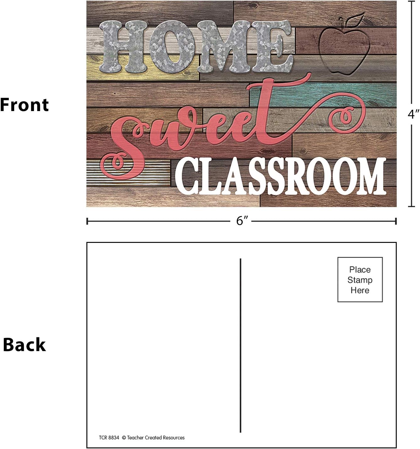 Teacher Created Resources Home Sweet Classroom Postales, paquete de 30 ...