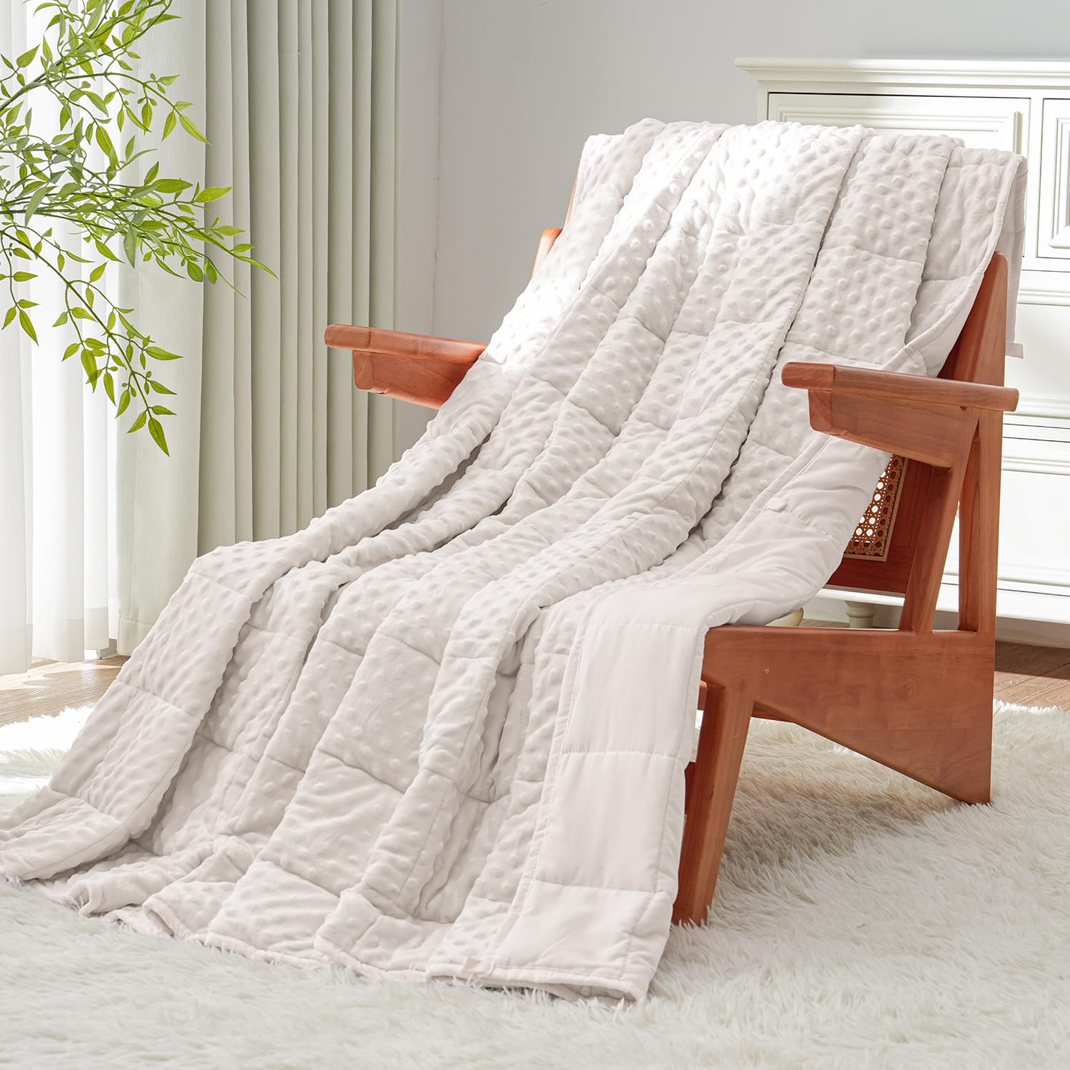 Uttermara Cooling Weighted Blanket for Adults, 15 lbs Queen Size 60" x 80"