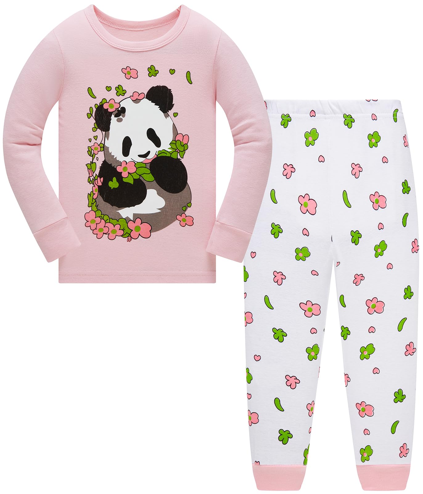 Girls Christmas Pyjamas Set Toddler Clothes Sleepwear Animal Printed Nightwear Winter Long Sleeve PJs 2 Piece Outfit Xmas Gift for Kids — view 10