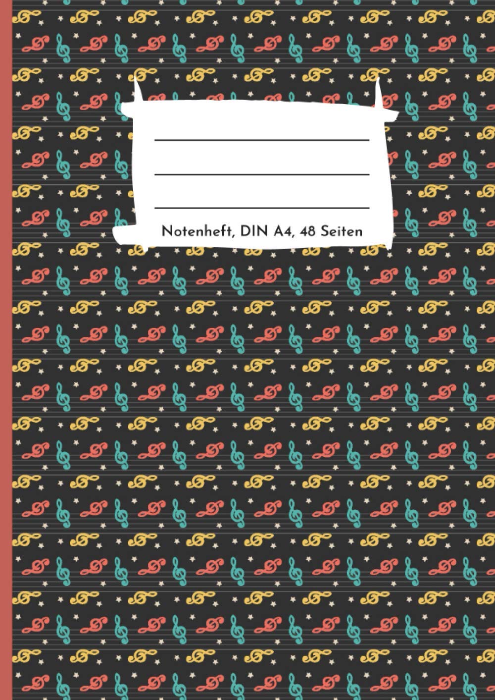 Notenheft DIN A4, 48 Seiten, Softcover, 12 Systeme pro Seite: Blanko Musikheft für Schüler und Erwachsene (Notenhefte DIN A4, Blanko Musikhefte für ... und Musiker, 12 Systeme pro Seite, Softcover)